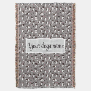 Personalized Border Collie Pattern Blanket