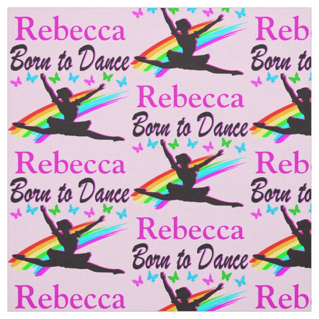 PERSONALIZED BORN TO DANCE PERSONALIZED FABRIC (Swatch)