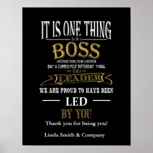 Personalized Boss Day Poster print