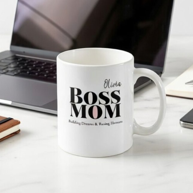 Personalized Boss Mom Mug – Custom Strong Mom Gift (Creator Uploaded)