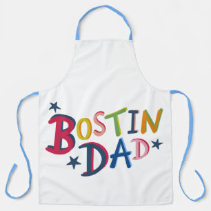 Personalized Bostin Dad Black Country Apron