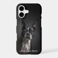 Personalized Boston Terrier Portrait