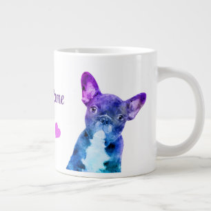 Personalized Boston Terrier Watercolor Mug