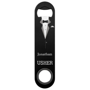 Personalized Bottle Opener, Tuxedo Party Wedding