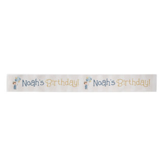 Personalized Boy Birthday Party  Satin Ribbon