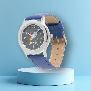 Personalized Boys Rocket Space Watch