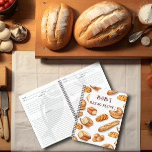Personalized Bread Recipe Notebook