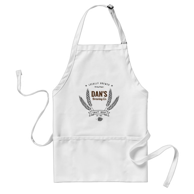 Personalized Brewing Company Apron (Front)
