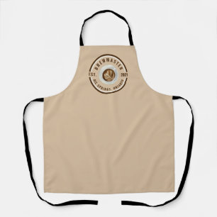 Personalized Brewmaster, Coffee, Cappuccino, Khaki Apron