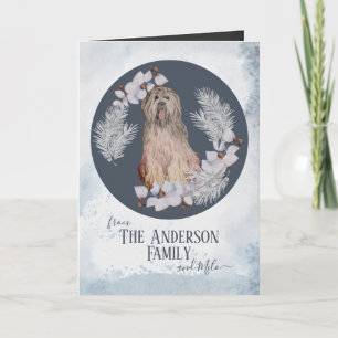 Personalized Briard Christmas Holiday Card