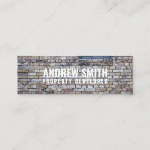 Personalized "Brick Housing" Social Media Mini Business Card