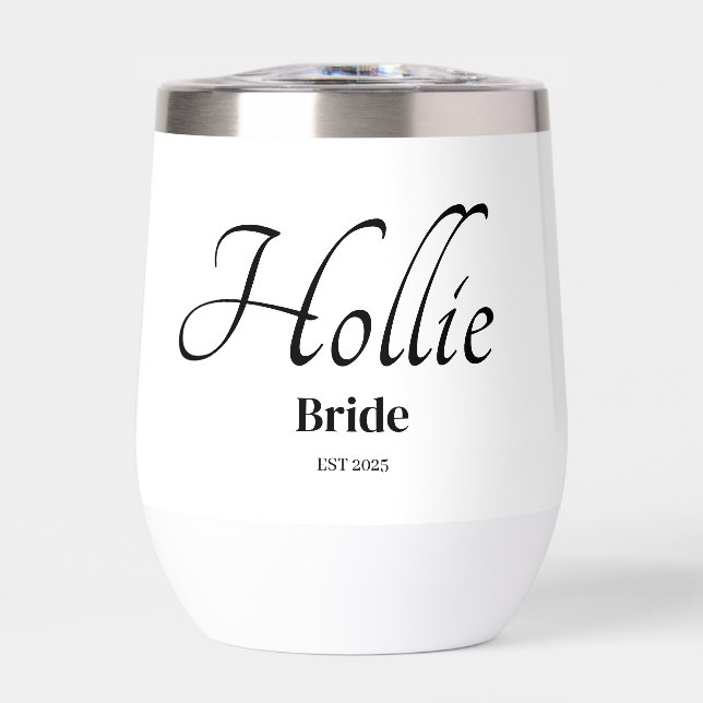 Personalized Bride Drinkware (Front)
