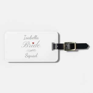Personalized Bride Squad, Custom Name Hen Party Luggage Tag