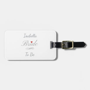 Personalized Bride To Be, Custom Name Hen Party Luggage Tag