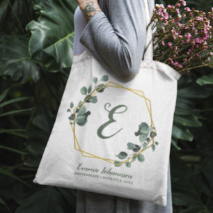 Personalized Bridesmaid Bridal Party Proposal Tote Bag