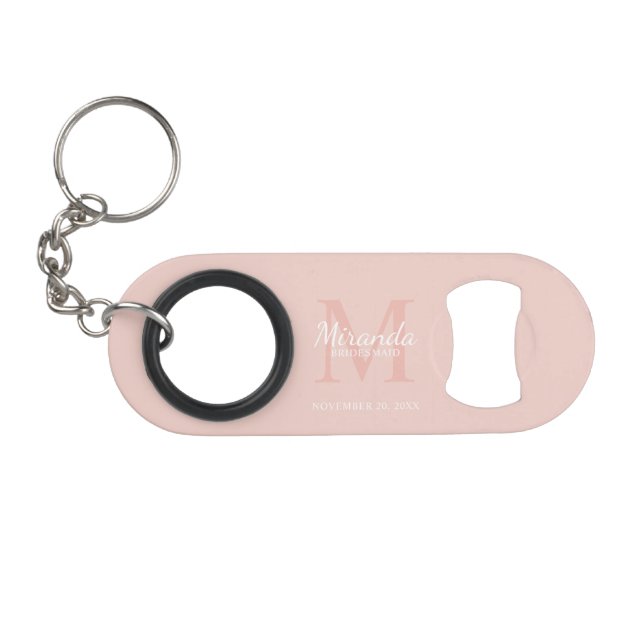 Personalized Bridesmaid's Monogram and Name (Front (Horizontal))