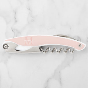 Personalized Bridesmaid's Monogram and Name Corkscrew