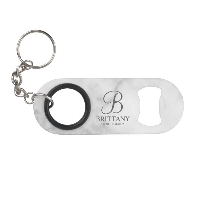Personalized Bridesmaid's Name and Monogram (Front (Horizontal))