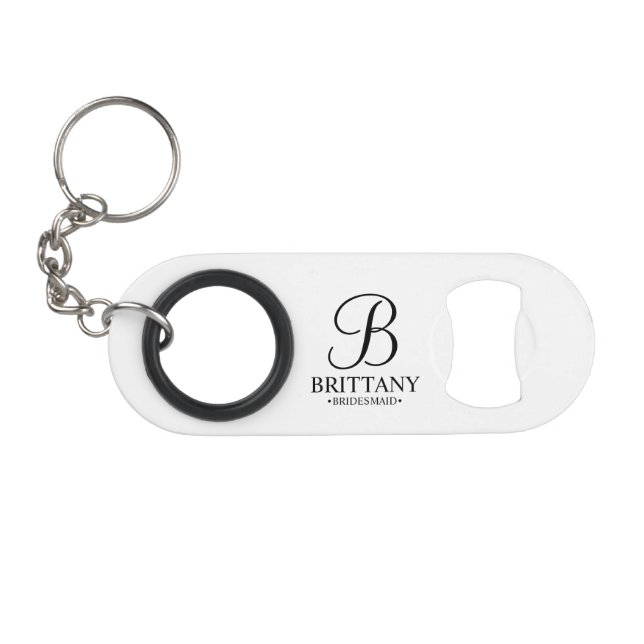 Personalized Bridesmaid's Name and Monogram (Front (Horizontal))