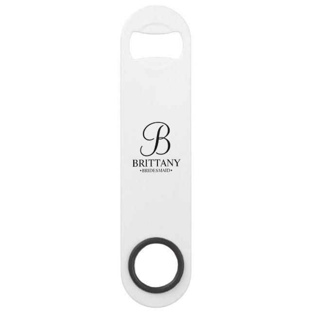 Personalized Bridesmaid's Name and Monogram (Front)