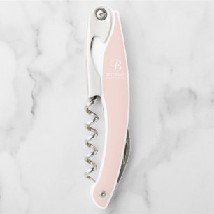 Personalized Bridesmaid's Name and Monogram Corkscrew