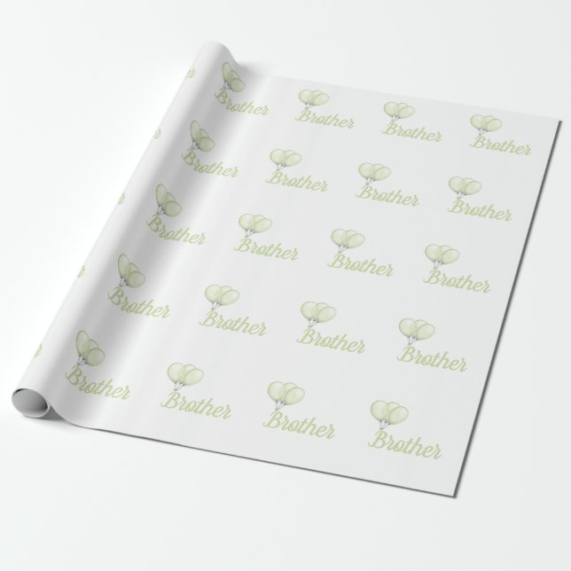 Personalized brother wrapping paper (Unrolled)