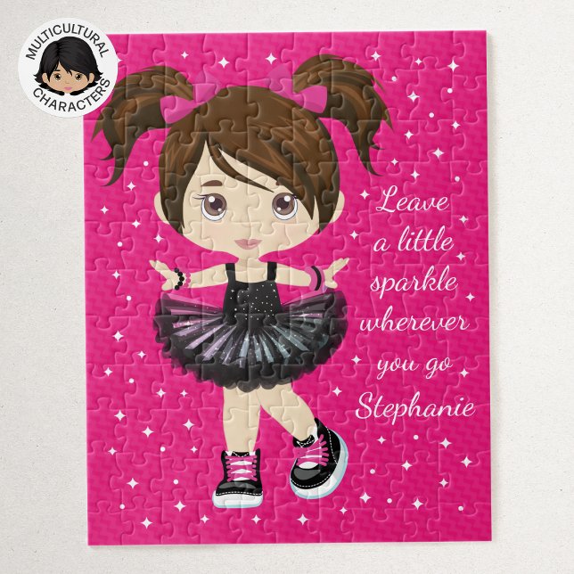 Personalized Brunette Dancer Jigsaw Puzzle (Creator Uploaded)