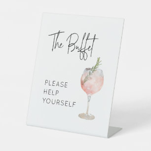 Personalized Buffet Table Sign for Birthday Party