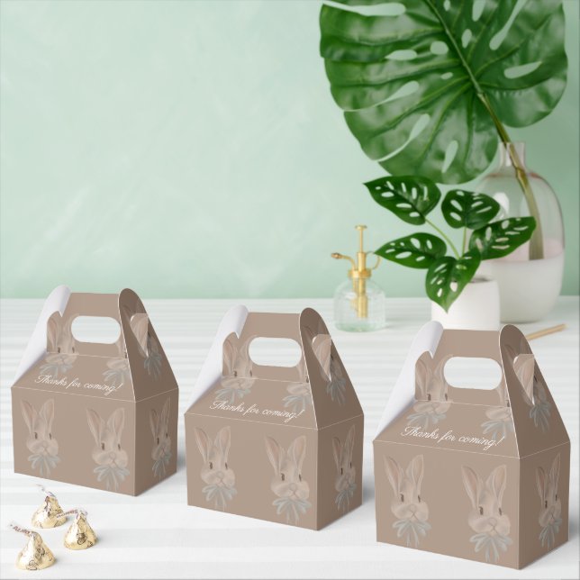 Personalized Bunny Birthday Favor Box (Multiple)