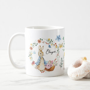 Personalized Bunny Easter Watercolor Coffee Mug
