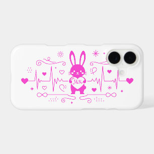 Personalized Bunny Love Heartbeat
