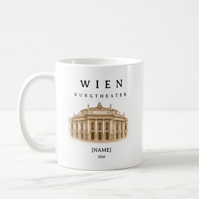Personalized Burgtheater Mug | Name & Year (Left)