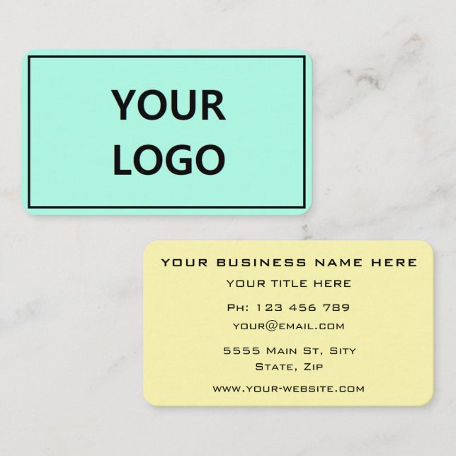 Personalized Business Card with Custom Colors (Front/Back)