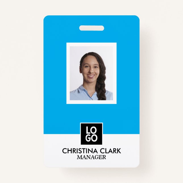 Personalized Business ID Employee Card Custom ID Badge (Front)