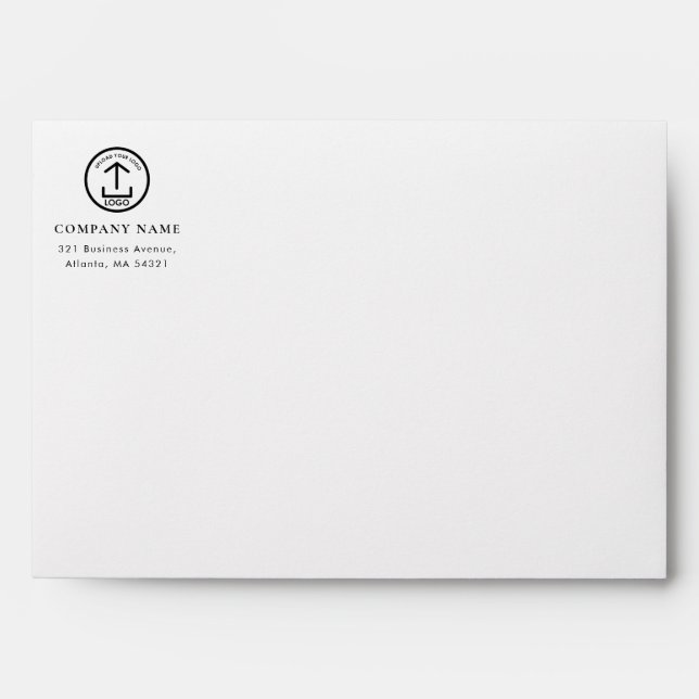 Personalized Business Logo Address Company Envelope (Front)