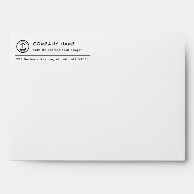 Personalized Business Logo Address Company Envelope (Front)