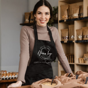 Personalized business logo cafe staff apron