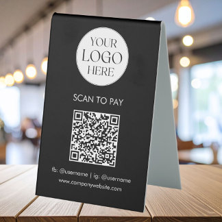 Personalized Business Logo QR Code Simple Modern
