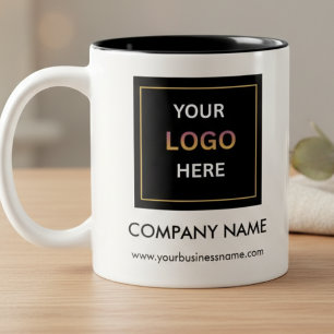 Personalized Business Logo Two-Tone Coffee Mug