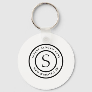 Personalized Business Monogram Key Ring