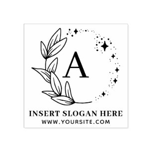 Personalized Business Monogram Self-inking Stamp