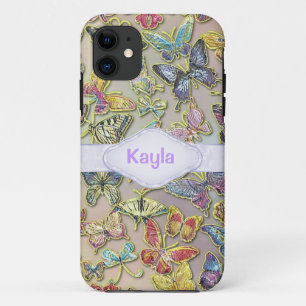 PERSONALIZED BUTTERFLY CHIC CUSTOM I PHONE 5S CASE