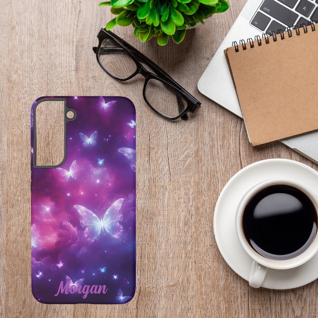 Personalized Butterfly Fantasy Art Samsung Galaxy S22+ Case (Creator Uploaded)