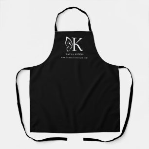 Personalized Butterfly Wing Initial Monogram Apron