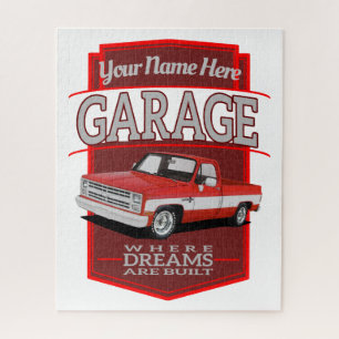 Personalized C10 Garage Jigsaw Puzzle