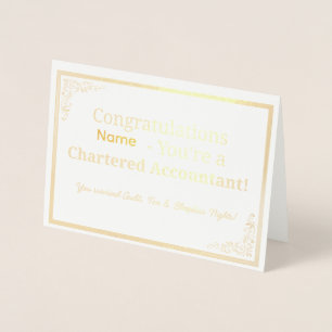 Personalized CA Congratulations Card 