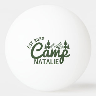 Personalized Camp Bachelorette Party Bridesmaids Ping Pong Ball