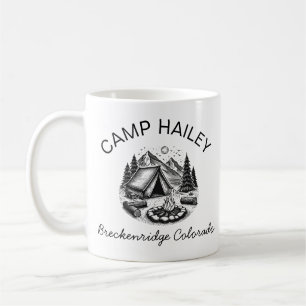 Personalized camp mug, personalized campfire mug,  coffee mug
