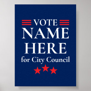 Personalized Campaign Election Poster
