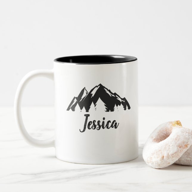 Personalized Campfire Mugs (With Donut)